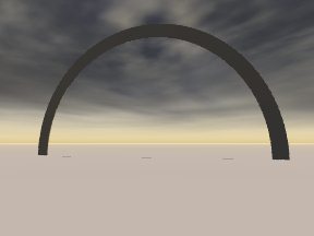 L' arc est une diff&eacute;rence entre 2 fins cylindres